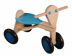 Bild von Aanhanger voor licht blauwe kinder-loopfiets berkenhout Van Dijk Toys