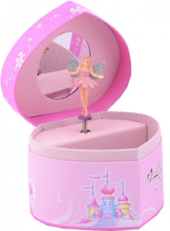 Image de Muziekdoosje Ballerina hartvorm