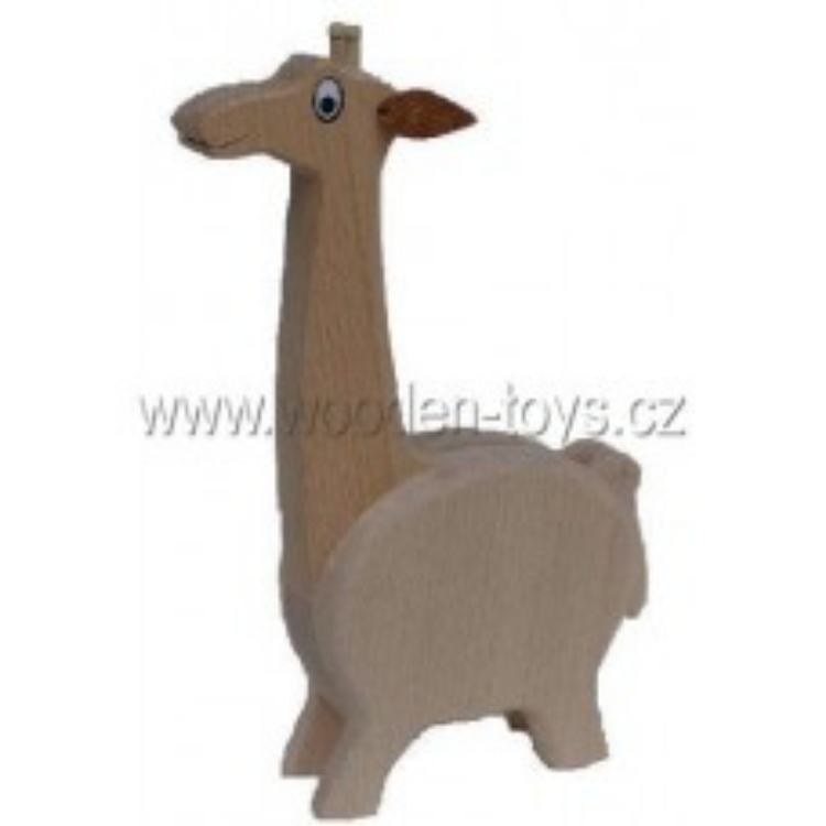 Afbeeldingen van Spaarpot Giraffe beukenhout