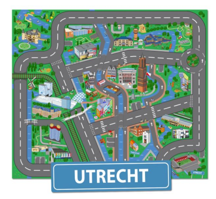 Afbeeldingen van Speelkleed Utrecht 130x160cm