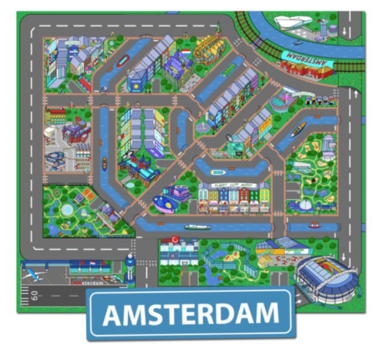 Image de Speelkleed Amsterdam 130x160cm
