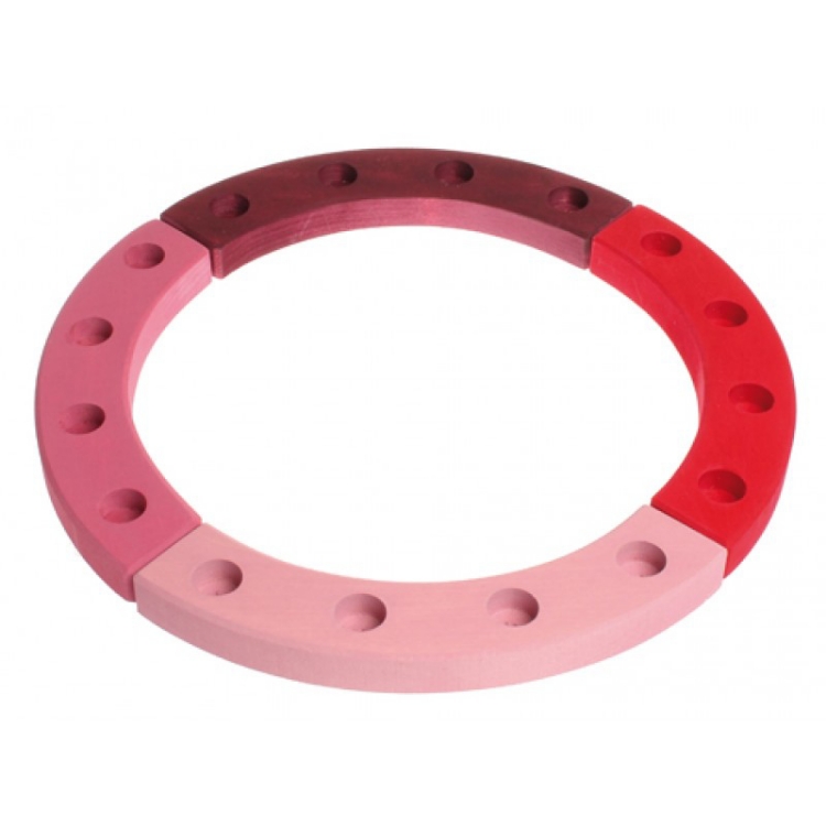 Image de Verjaardagsring 16 jaars roze-rood Grimm's