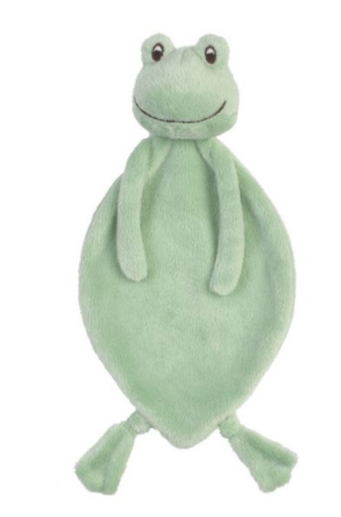 Afbeeldingen van Knuffeldoekje Kikker Flavio zacht groen Happy Horse