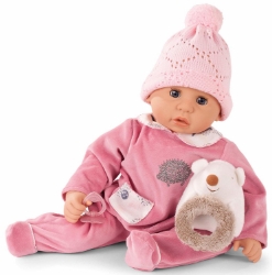 Afbeeldingen van Pop Baby Cookie Hedgehog - roze muts en rompertje egel 48 cm Götz/Gotz