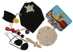 Image de Piratenset in blikken koffertje