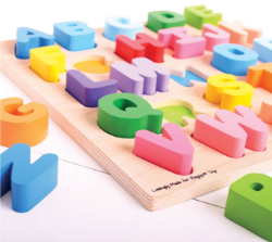 Picture of Puzzel grote stukken Alfabet Hoofdletters - Bigjigs - Vanaf 18 mnd.