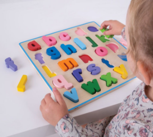 Afbeeldingen van Puzzel grote stukken Alfabet, kleine letters Bigjigs