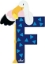 Image de Sevi dierenletter (F) Flamingo