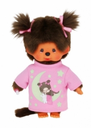 Afbeeldingen van Monchhichi Glow in the Dark meisje 20 cm