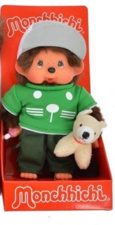 Afbeeldingen van Monchhichi hondentrainer jongen 20 cm