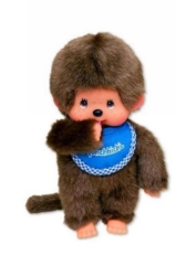 Afbeeldingen van Monchhichi jongen blauwe slab 20 cm