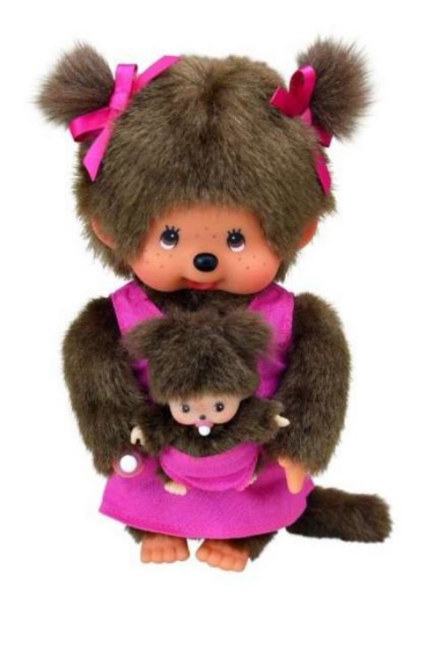 Afbeeldingen van Monchhichi Moeder met baby 20 cm