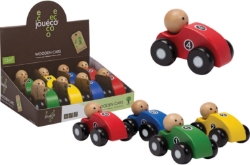 Image de Houten auto 4 kleuren assorti - vanaf 12M - Joueco