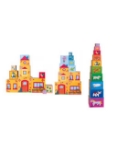 Image de Stapel toren stapelblokken 10-delig Woody