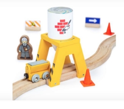 Image de Houten treinbaangebouw Cement silo Bigjigs