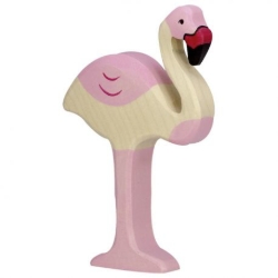 Holztiger Flamingo – Houten Speelfiguur – vanaf 3 jaar