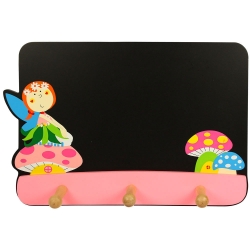 Bigjigs Houten schoolbordje met kapstok Feeën BJ-BJ892 1