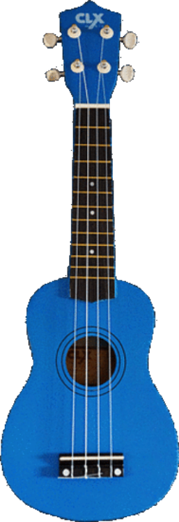 Afbeeldingen van Ukelele gitaar 4-snaren Blauw Calista