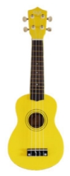 Bild von Ukelele gitaar 4-snaren Geel Calista