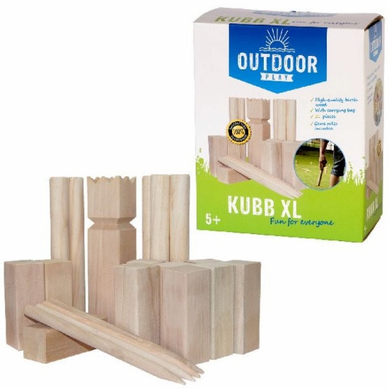 Afbeeldingen van Kubb werpspel XL Official koning 30 x 7 x 7 cm -Outdoor play