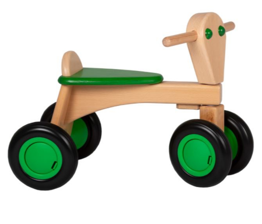 Bild von Loopfiets beukenhout groen Van Dijk Toys Vierwieler kinderfiets