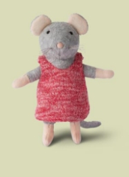 Afbeeldingen van Pluche muis Julia 12 cm Het Muizenhuis