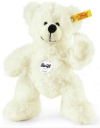 Afbeeldingen van Lotte Teddy beer, wit 18cm Steiff