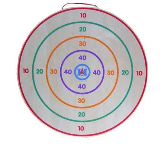 Afbeeldingen van Schietschijf hout, diam. 45cm