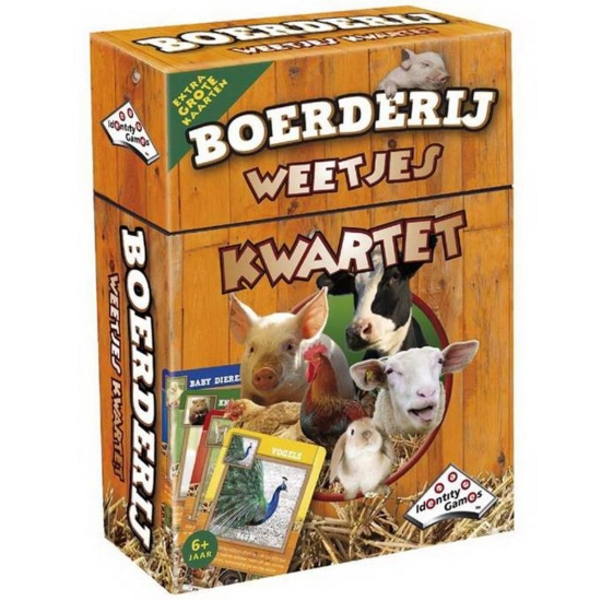 Afbeeldingen van Een weetjes kwartet Boerderijdieren 6+