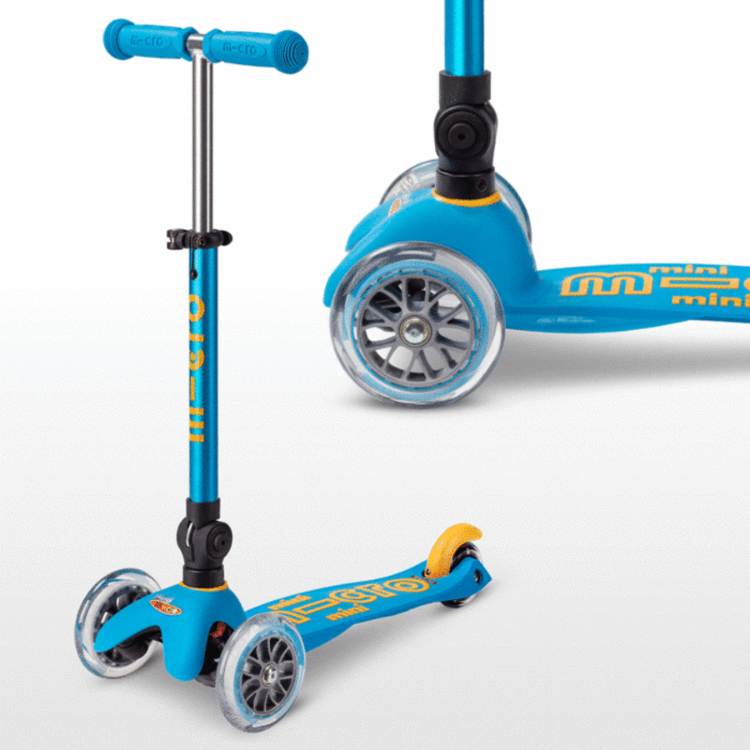 Afbeeldingen van Mini Micro step inklapbaar Oceaan blauw