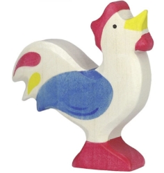 Afbeeldingen van Haan blauw Holztiger