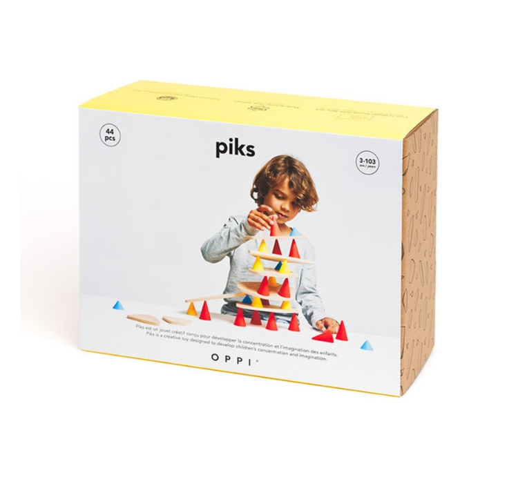 Bild von Piks balansspel medium 44 stuks met 14 creatieve kaarten
