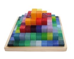 Image de Kleine Pyramide gekleurde blokjes Grimms