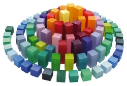Image de Kleine Pyramide gekleurde blokjes Grimms