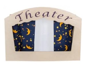 Bild von Poppenkast Theater Tafelmodel white wash - Van Dijk Toys