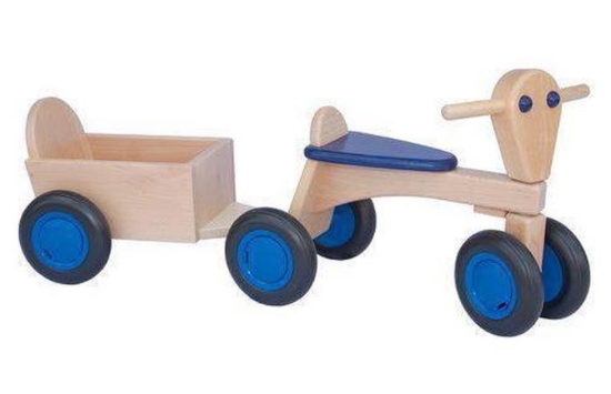 Picture of Aanhanger voor beuken loopfiets licht blauw - Van Dijk Toys