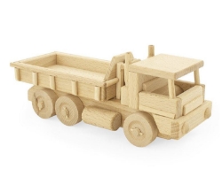 Bild von Container-vrachtauto met afzetbare container 24 cm 100% beukenhout Ceeda Cavity
