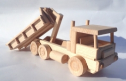 Bild von Container-vrachtauto met afzetbare container 24 cm 100% beukenhout Ceeda Cavity