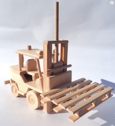 Bild von Heftruck met pallet Beukenhout 24 cm - Ceeda Cavity
