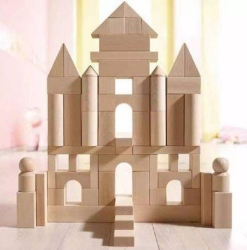 HABA Bouwblokken Basisset Groot 60 stuks natuurlijk beukenhout