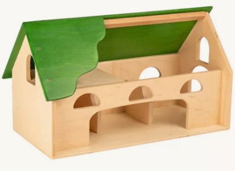 boerderij-speelboerderij-stal-groen-naturel-van-dijk-toys-770-duurzaam-houten-speelgoed