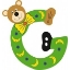 Image de Gekleurde beren letter G