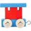 Picture of Lettertrein gekleurd aanhanger blauw rood