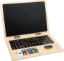Bild von Houten laptop met magnetisch bord en letters en cijfers