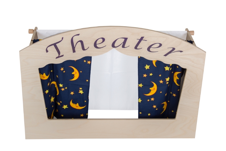 Image de Theater tafelmodel Wit hout Van Dijk Toys