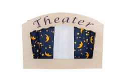 Afbeeldingen van Theater tafelmodel white wash Van Dijk Toys