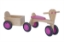 Afbeeldingen van Aanhanger voor roze kinder-loopfiets beukenhout Van Dijk Toys