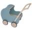 Picture of Poppenwagen hout vintage blauw-groen hout Van Dijk Toys