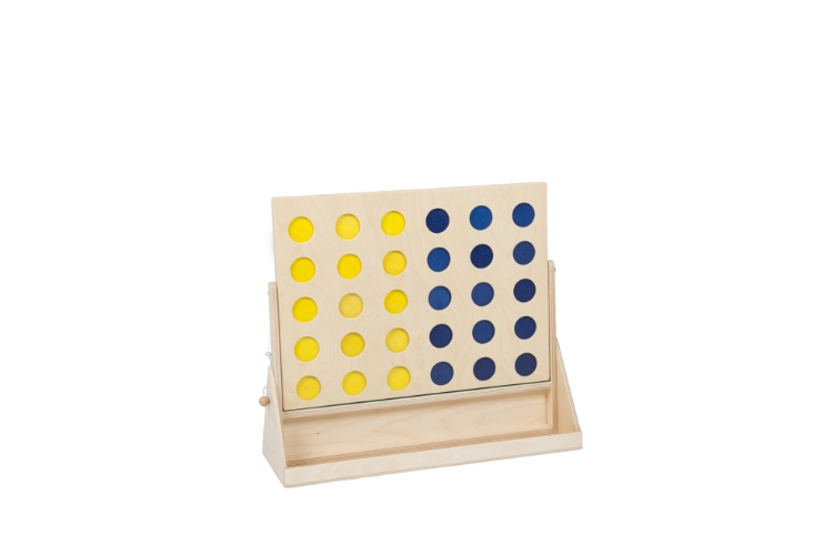 Picture of SALE!!!  Spel Groot houten Vier op een rij spel XL Reuzenformaat spel Van Dijk toys