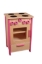 Picture of Speel keuken, fornuis kleuter naturel hout met roze. Van Dijk Toys